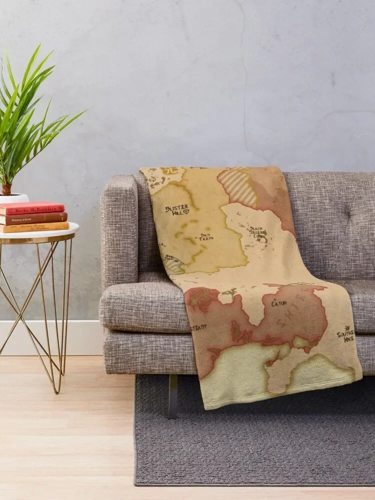 Kenshi Map Throw Blanket Thin Personalized Gift Blankets