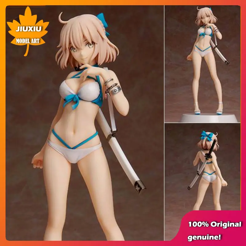 

OUR TREASURE Original:Fate FGO Okita Souji swimsuit 20cm PVC Action Figure Anime Figure Model Toys Figure Collection Doll Gift