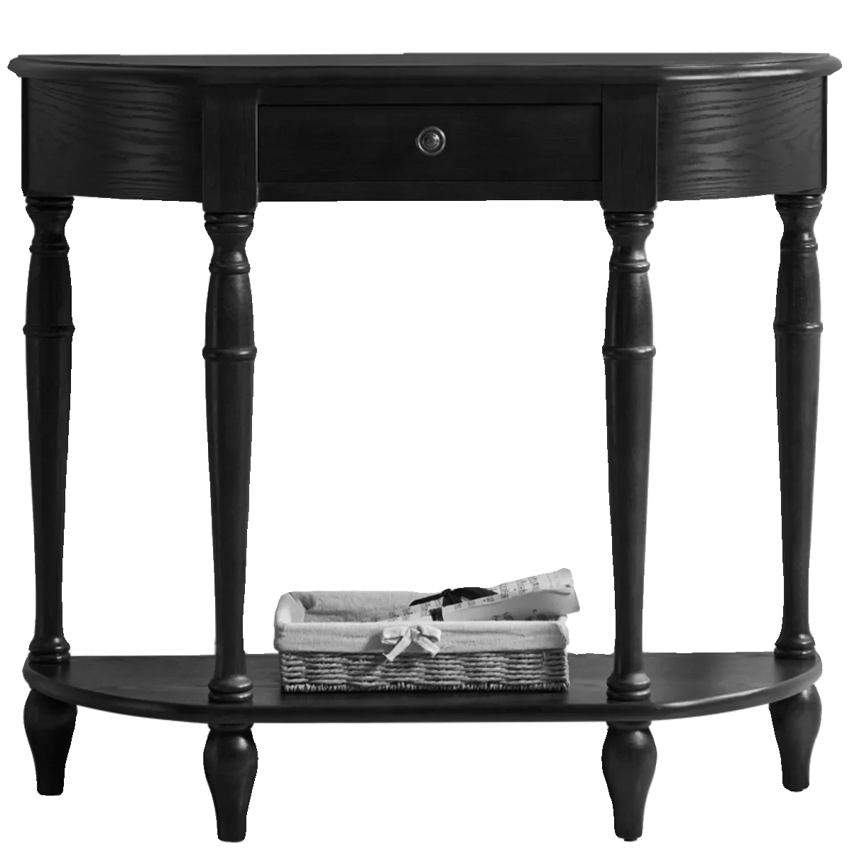 

Американская полукруглая веранда из цельного дерева, черный декоративный шкаф для крыльца, новая китайская полка для крыльца