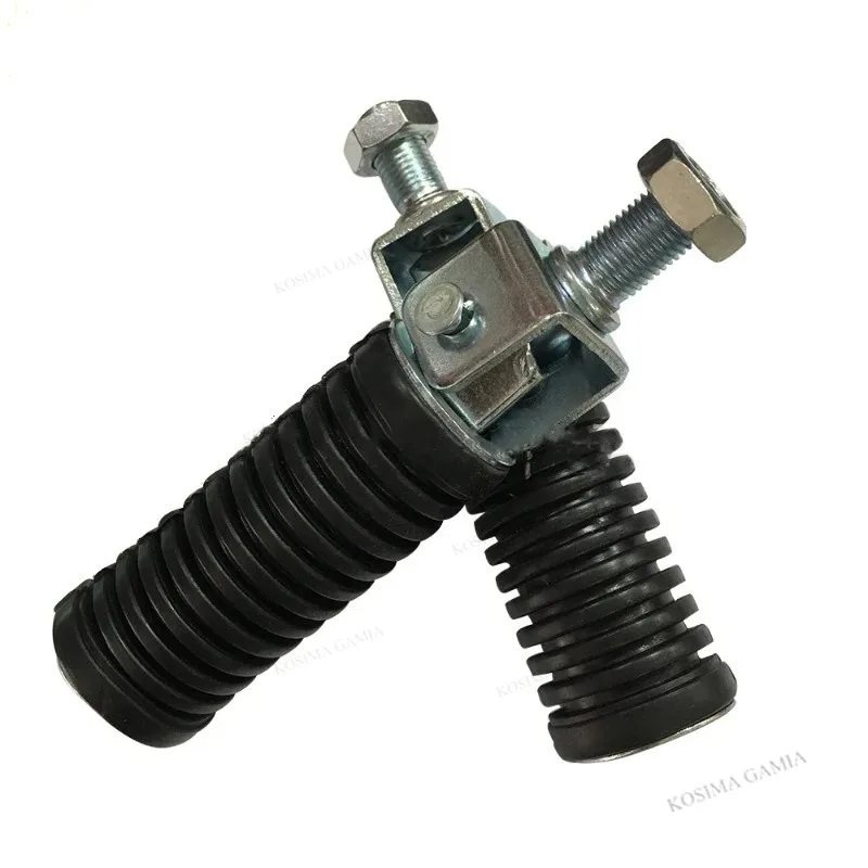 Klappbare Aluminium-Fußrasten für Motorräder, 10 mm Gewinde, links und rechts, Moto-Fußstützen-Zubehör