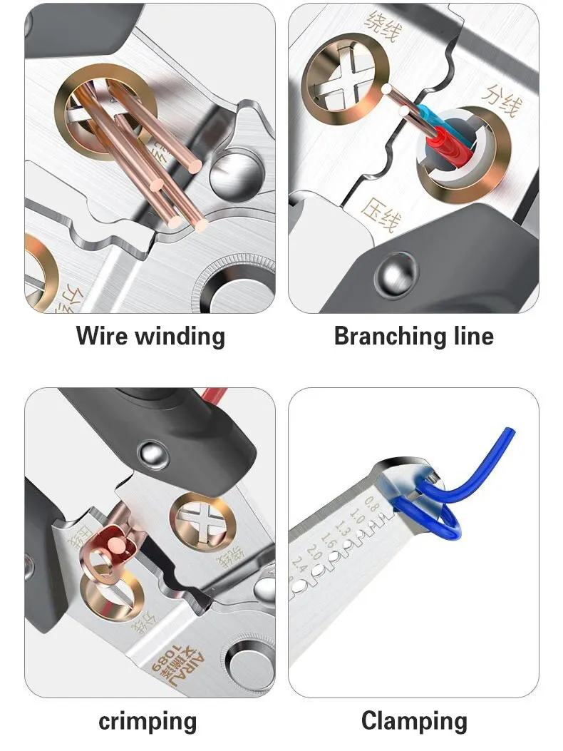 AIRAJ Multifunctional Handheld Branching and Crimping PliersStripping Pliers Electrician Specific Wire Cutting Pliers hand tools