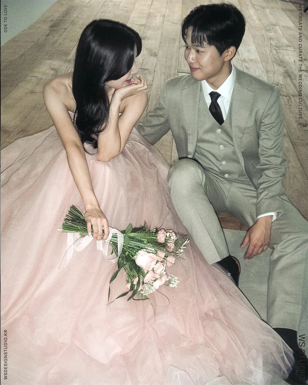 ชุดราตรีผ้าทูลสีชมพูพาสเทลสไตล์เกาหลี สำหรับถ่ายภาพงานแต่งงาน แบบไร้สาย ไร้แขน ทรงเอไลน์ ยาว ชุดงานเลี้ยง คอร์เซ็ท สามารถสั่งตัดได้