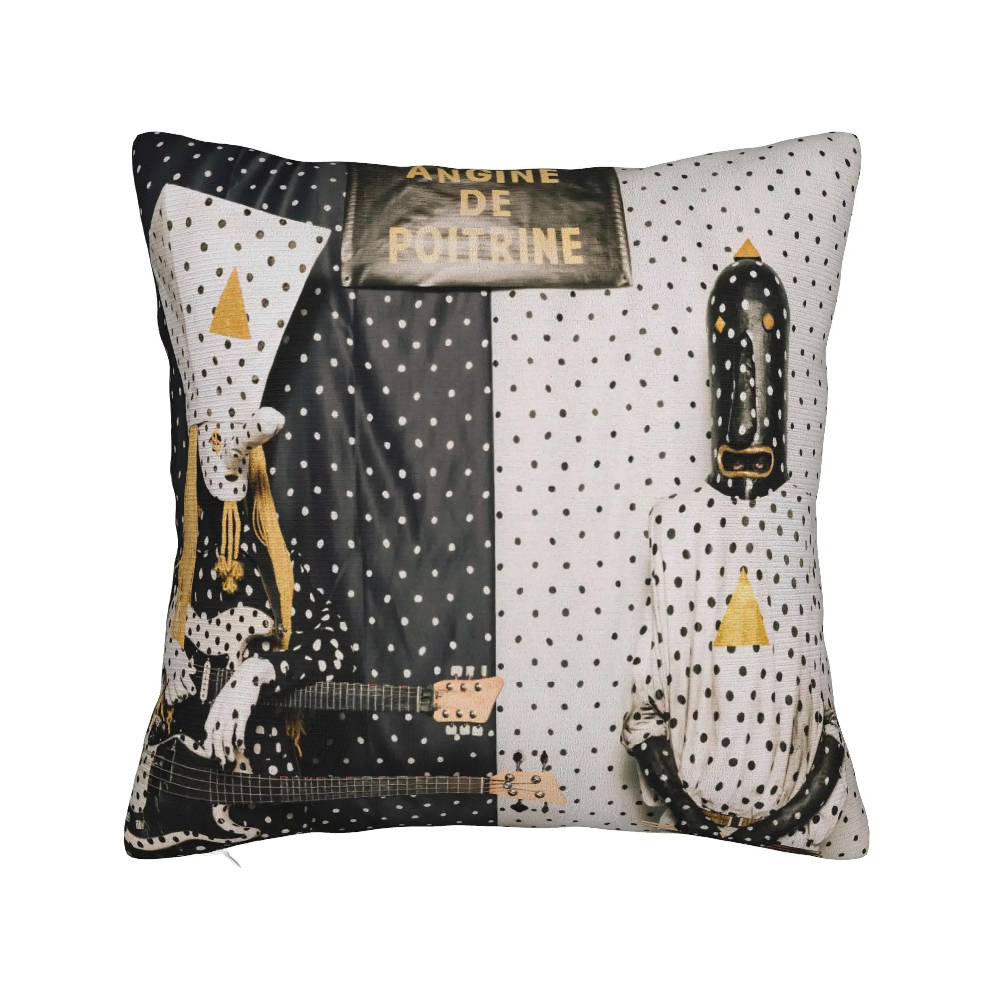 Angine De Poitrine Square Pillow Covers Bed Car Band Polka Dot Cushion Cover Creative Home Decoration Pillow Cover 40*40