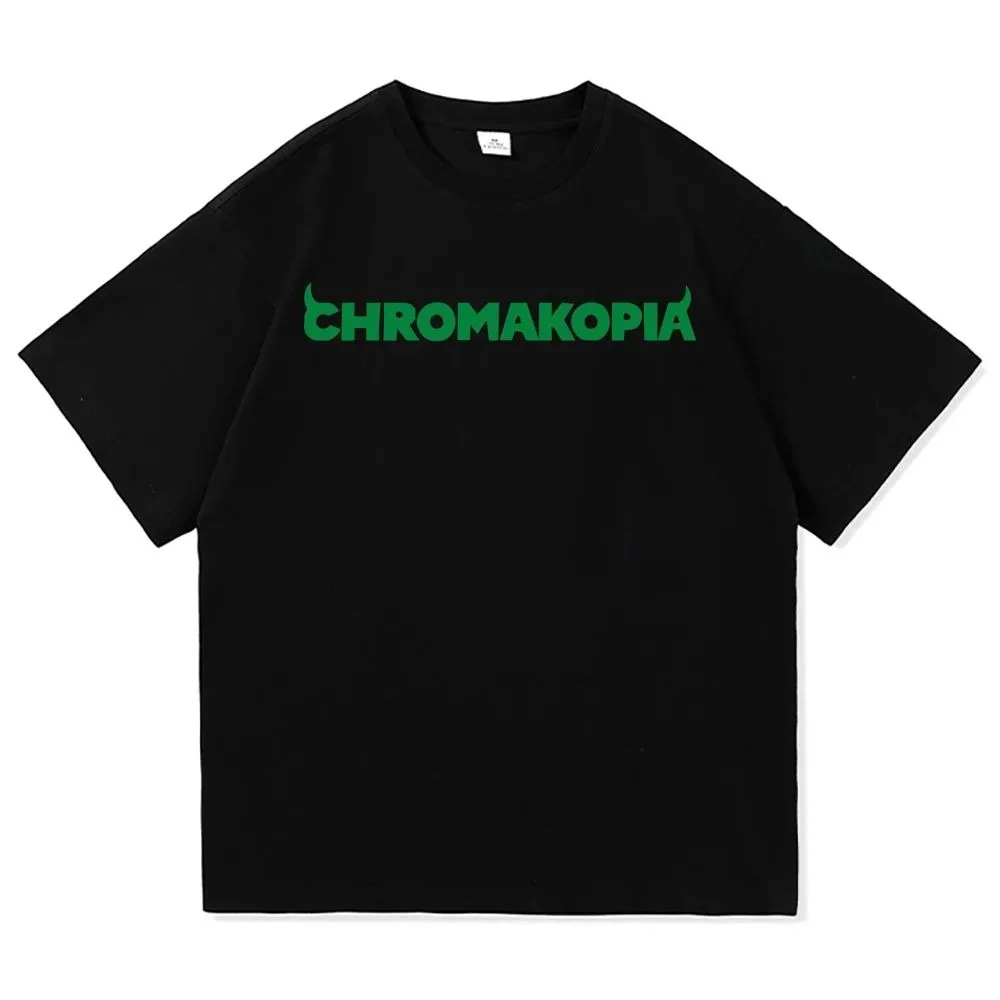 Tyler The Creator Chromakopia Tour 2024 T Shirt Men Aesthetic Letter Print T-Shirt Unisex High Quality Sand Cotton Tees Shirts