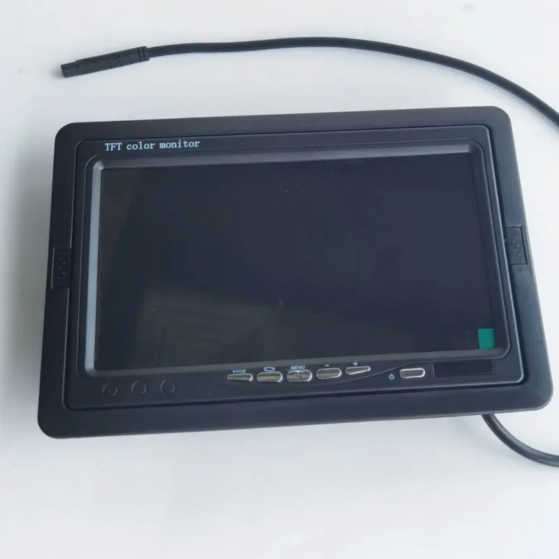 QXNY-شاشة LCD بمسند الرأس ، 7 بوصة ، المقعد الخلفي ، الفيديو ، إطار التثبيت ، مكونات لشاشة مسند رأس السيارات