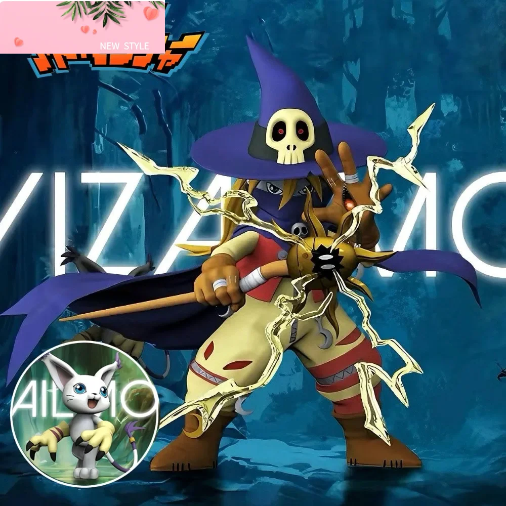 

3.5-11.5cm Anime Digimon Adventure Figure Wizarmon And Tailmon Action Figure Pvc Statue Desktop Ornament Collectible Model Toys