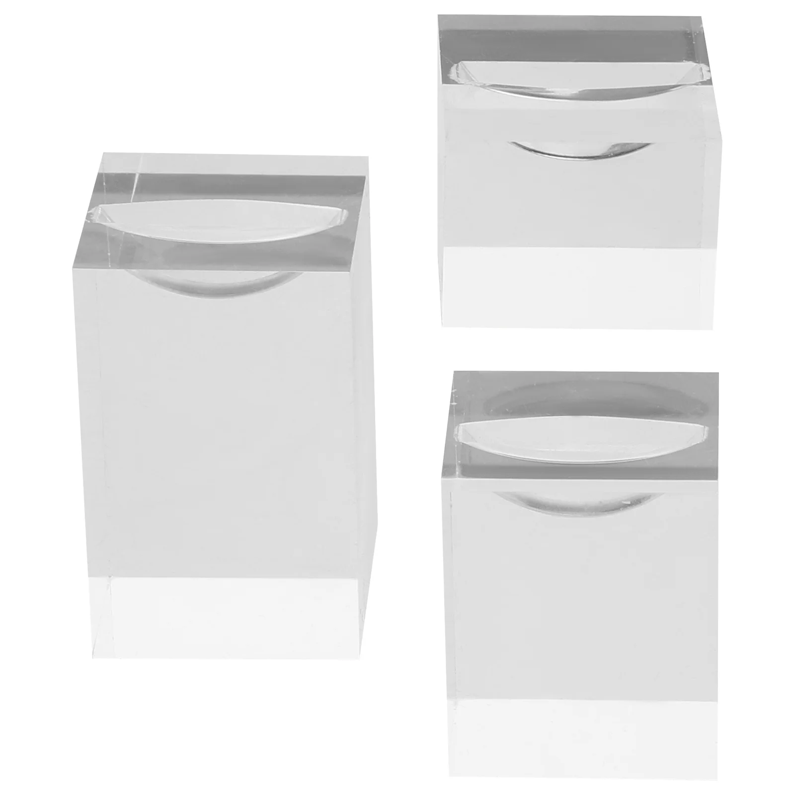 

3 шт., прозрачная акриловая подставка для колец, практичный органайзер для витрины, домашняя подставка для колец, держатель для ювелирных изделий, держатель для ювелирных изделий