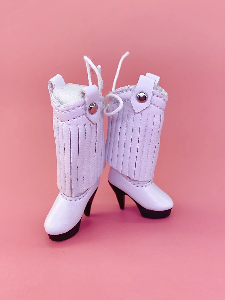 Tilda 2.5cm Mini Doll Boots for Blythe Dolls Toy,Cute High Heel Shoes for Azone Obitsu Licca Doll Accessory Cute Girls Present