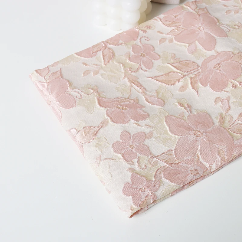 1.5 Meters Pink Cherry Blossom Fabric Wrapping Cloth for Flower Bouquet Handmade Flower Arrangement Diy Material