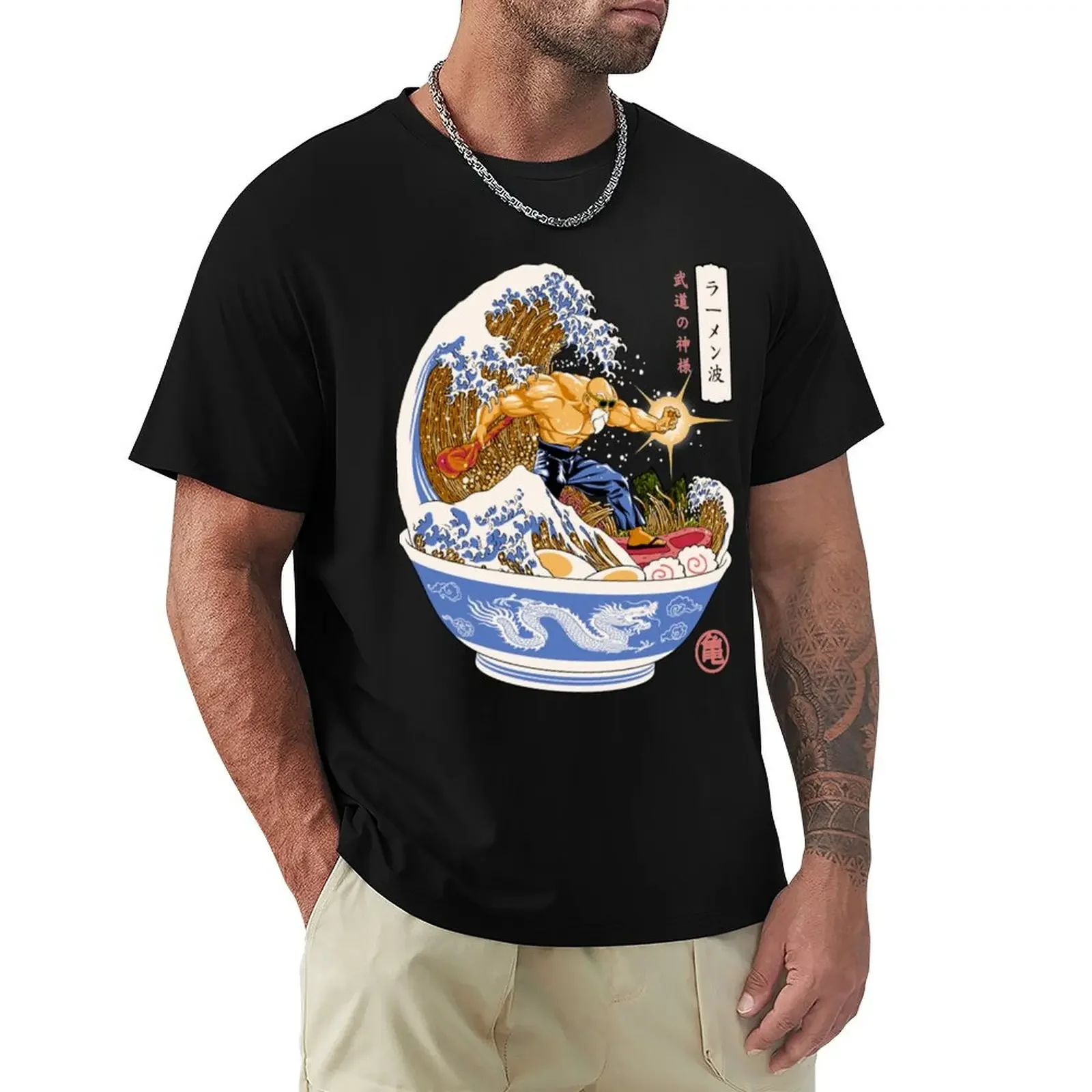 Ramen Roshi T-shirt graphics vintage clothes customizeds sweat oversized t shirts for men Summer fashion Arrival Cotton Short