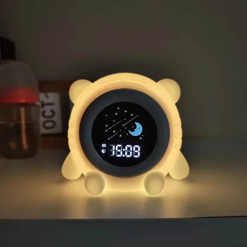 new sleep stereo funny children's alarm clock sheep children's sleep  alarm clock with night light