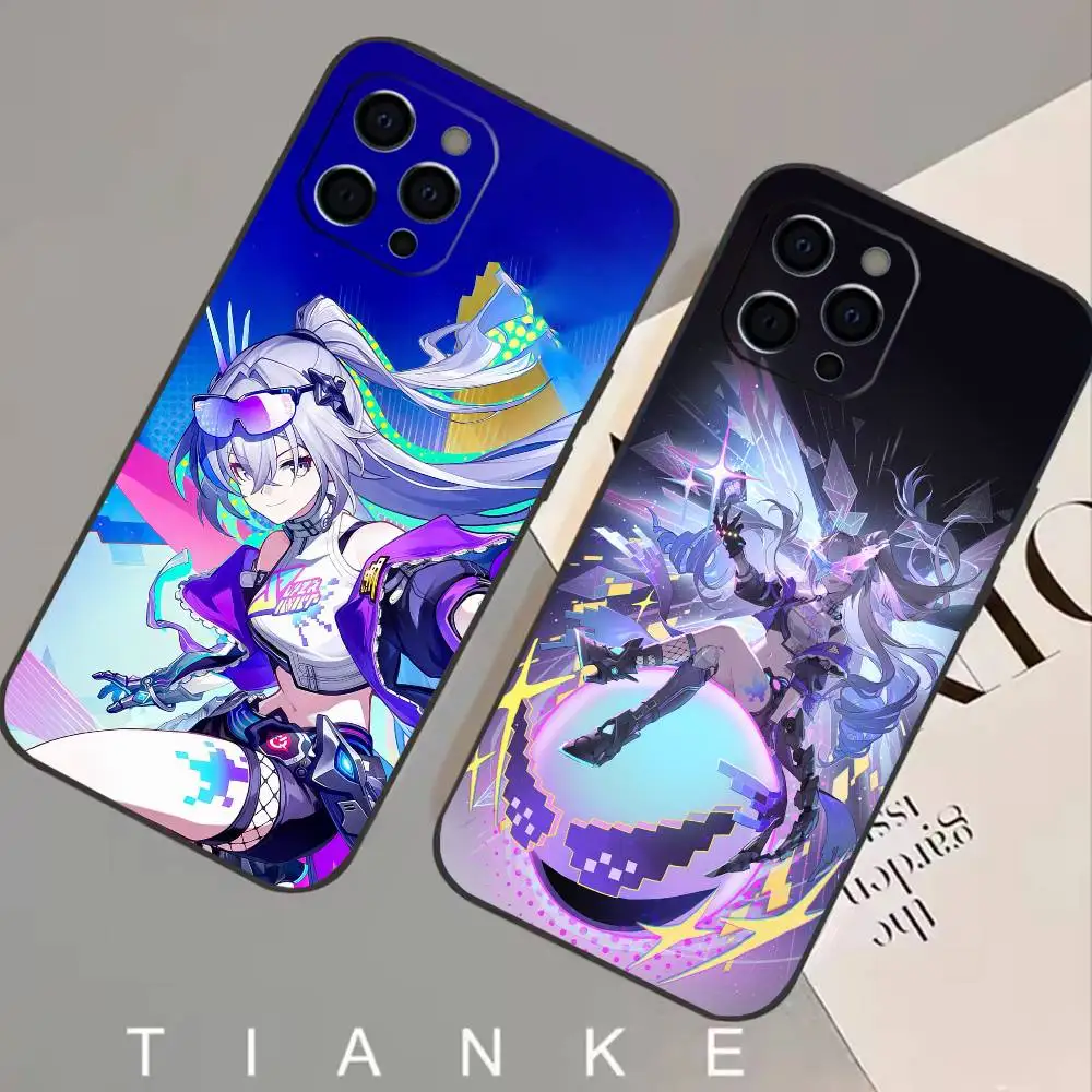 

Game H-Honkai Star R-Rail S-Silver Wolf 999 Phone Case For iPhone 17,16,15,14,13,12,11 Plus,Pro,Max,XS Silicone Soft Cover