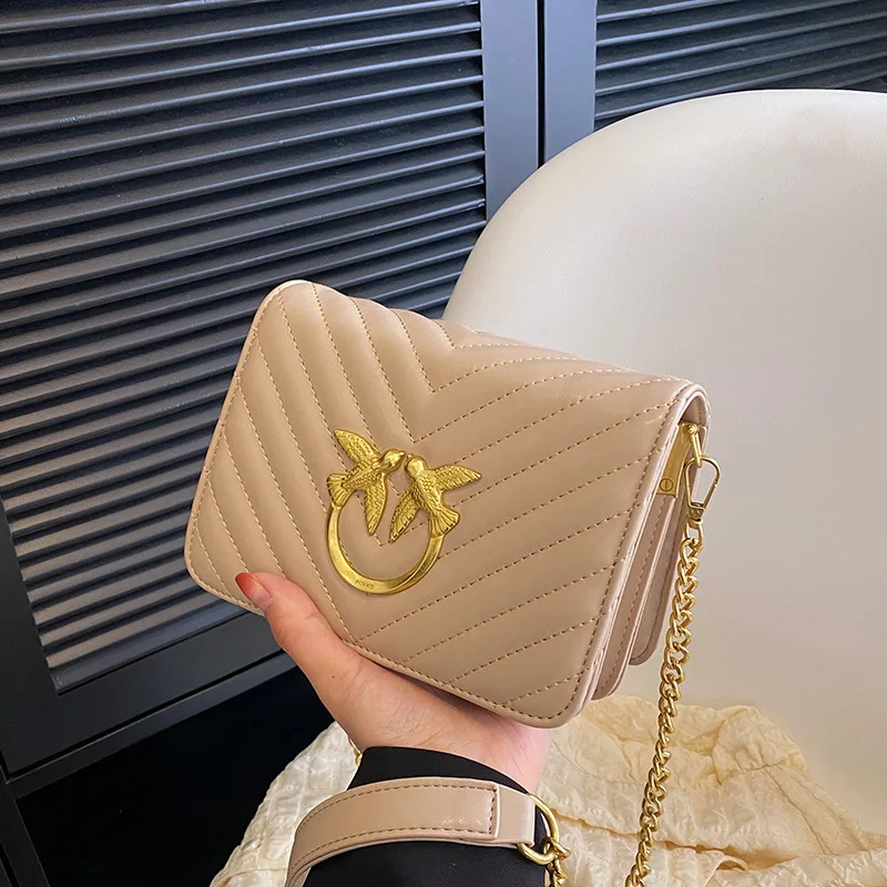 Torebka listonoszka Designer Square 2026, elegancka damska torebka z łańcuszkiem, luksusowa mini torebka typu box, elegancka wieczorowa torebka na ramię