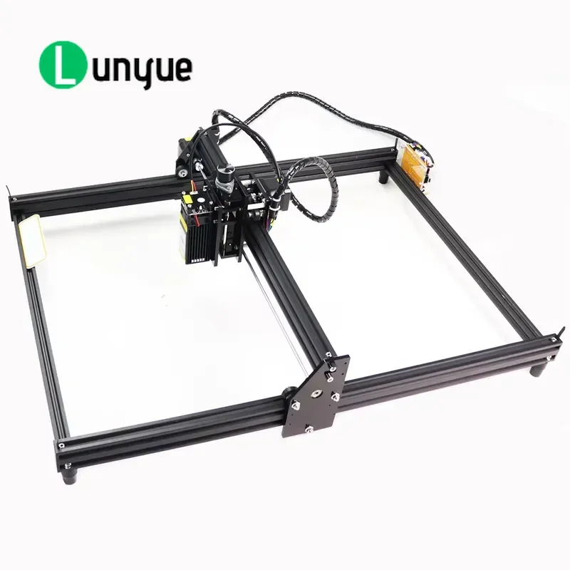 DIY Desktop Engraving Machine Rail Type High Power Diode Pen Drawing Writing Robot 600x400mm Acrylic Area AI LAS File