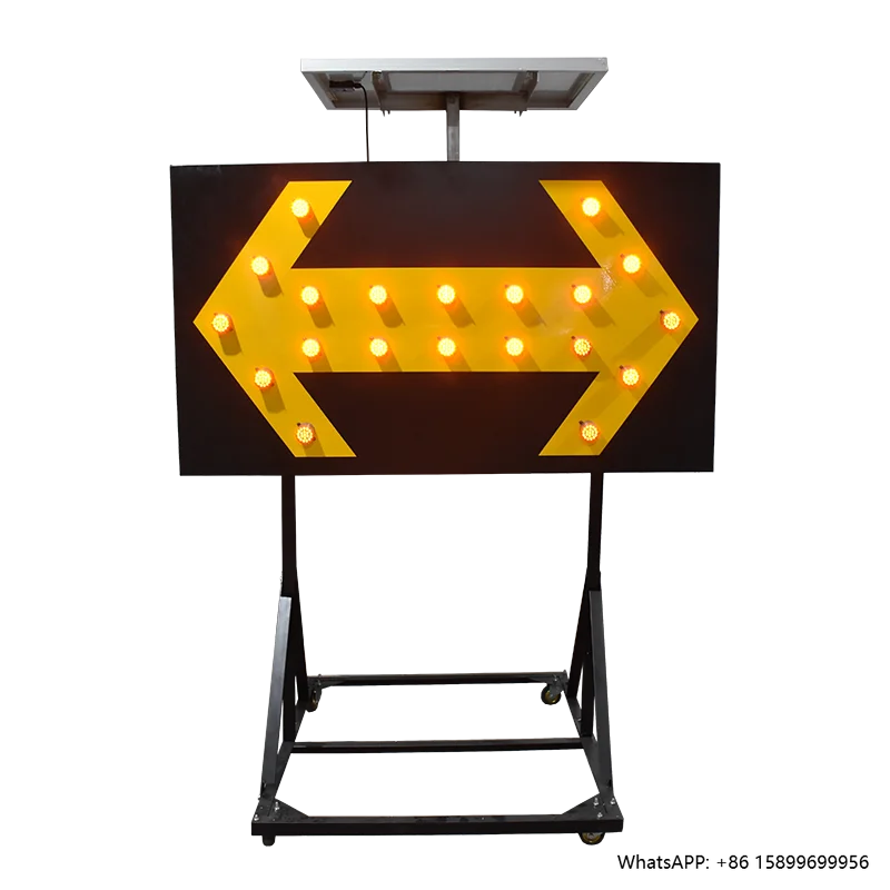 

High Quality Solar Power Led Road Arrow Warning Light Traffic Signs Vehicle-mounted Arrow Boards Light
