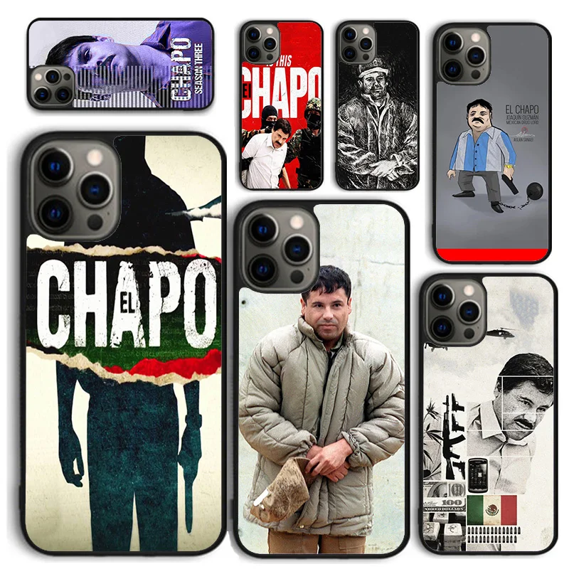 El Chapo Soft Phone Case For iPhone 16 15 SE2020 14 Max 6 7 8 Plus 11 12 13 Pro Max Mini Phone Cover coque Shell Fundas