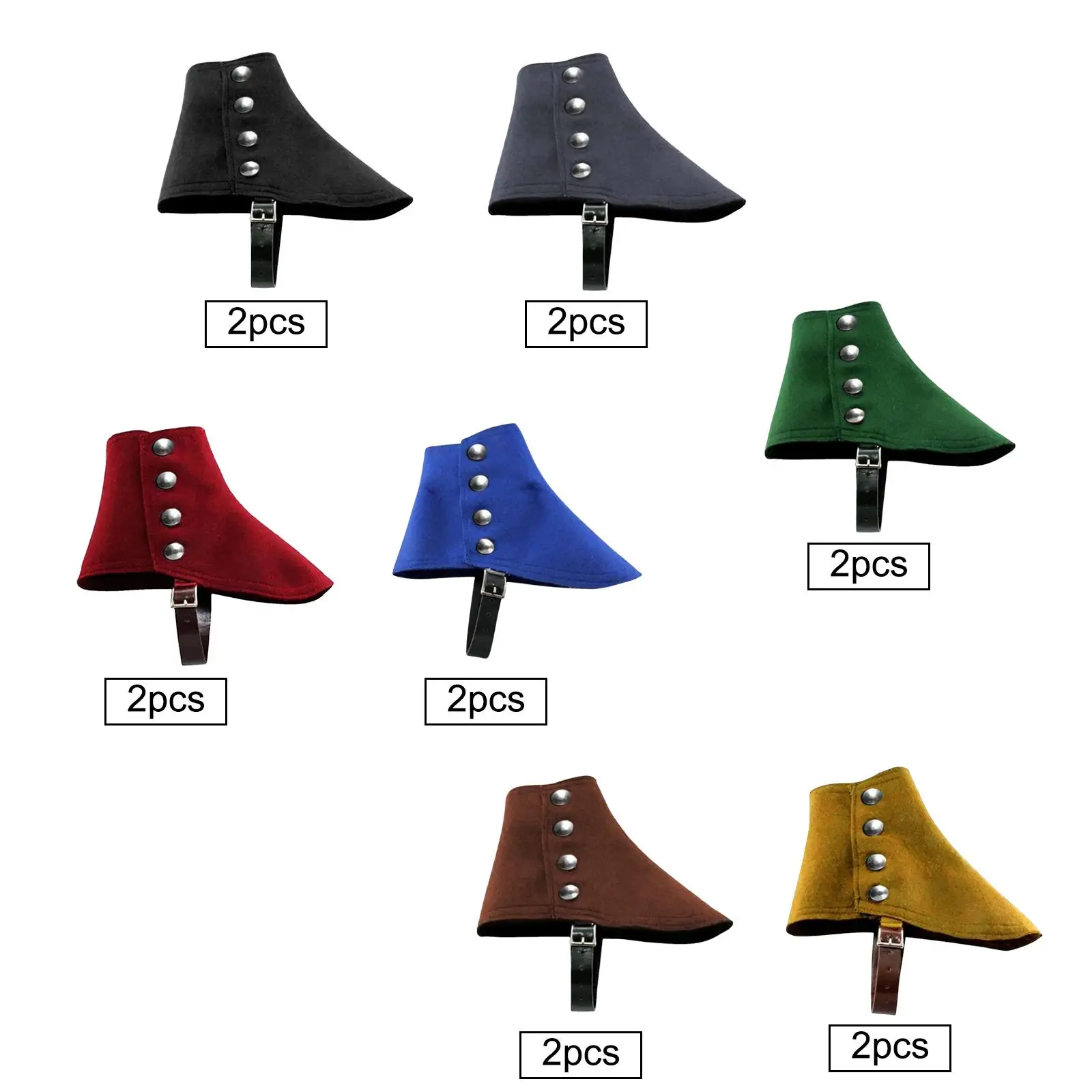 

Medieval Pirate Boot Covers, Novelty Costume Accessories Gangster Spats