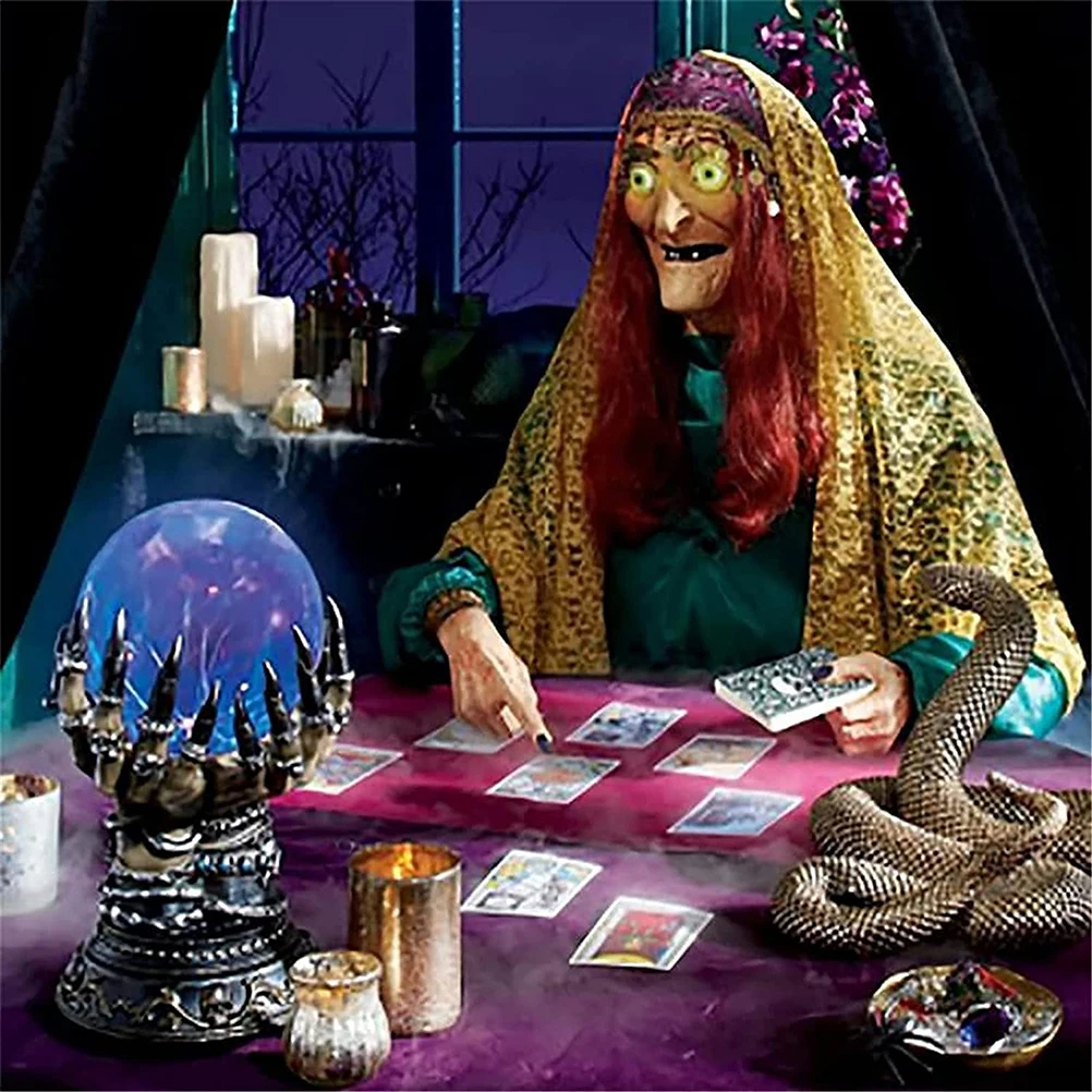 ZK40 Creative magical scene arrangement prop luminous magic hand lamp style 2 European standard (wick random)