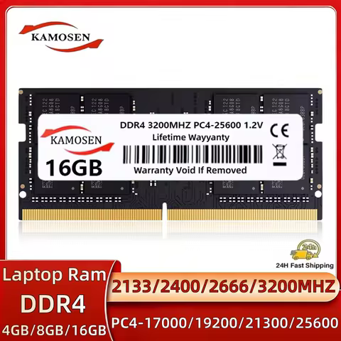 DDR4 4GB 8GB 16G Laptop Memory Ram PC4 2133 2400 2666 3200Mhz 17000 19200 21300 SODIMM 260PIN 1.2V Memoria RAM