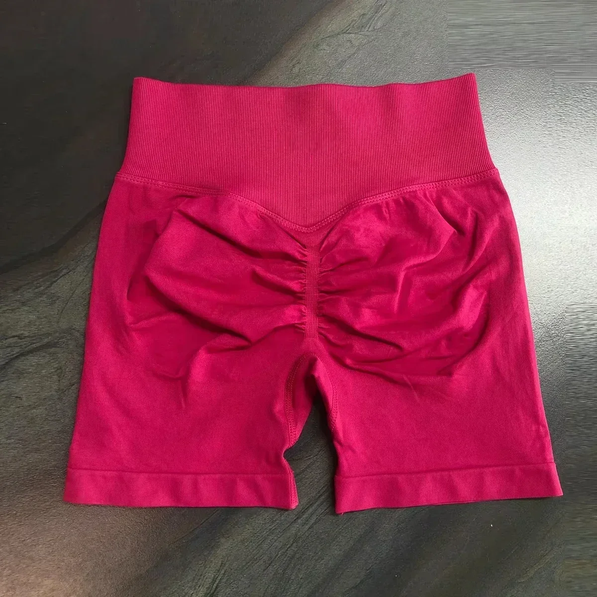 Dynamic Shorts 4.5' Seamless Scrunch Bum Yoga Short Ribbed High Waist Band Gym Short High Stretch Workout Biker Shorts