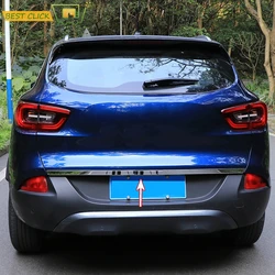 For Renault Kadjar 2016 2017 2018 2019 Rear Trunk Tailgate Cover Chrome Trim Door Cover Tail Gate Bumper Molding Garnish Styling