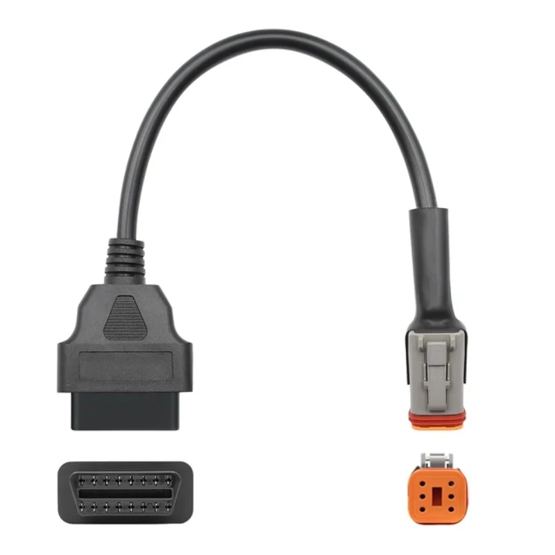 High Quality Motorbike OBD2 Connector Motorcycle Cable OBDII Fault for Harley 4Pin 6Pin Two-in-one Diagnostic Adapter OBD HOT