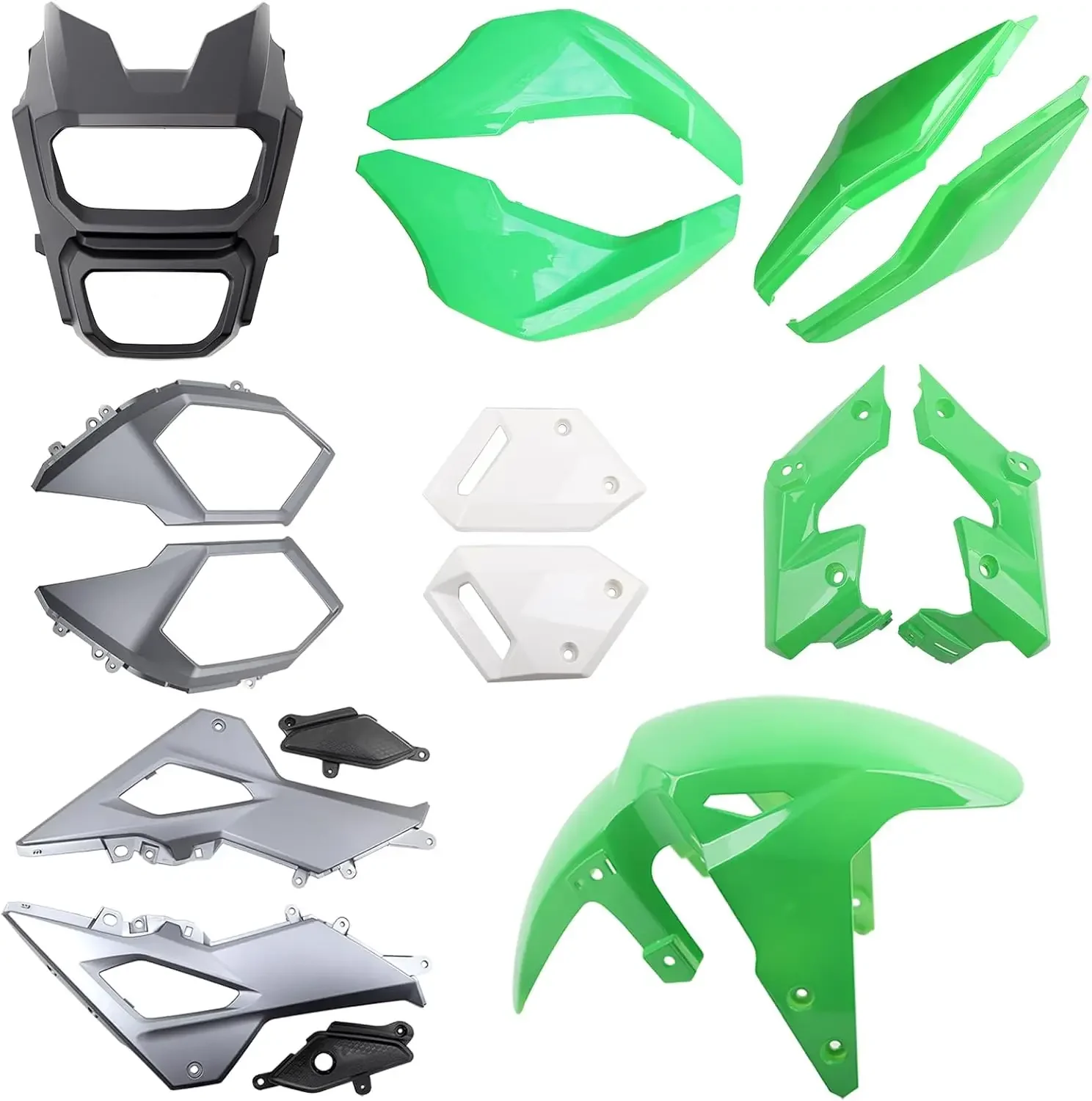 

Motorcycle Fairing Kits Compatible with Honda Grom MSX 125 2017-2020,Green Color