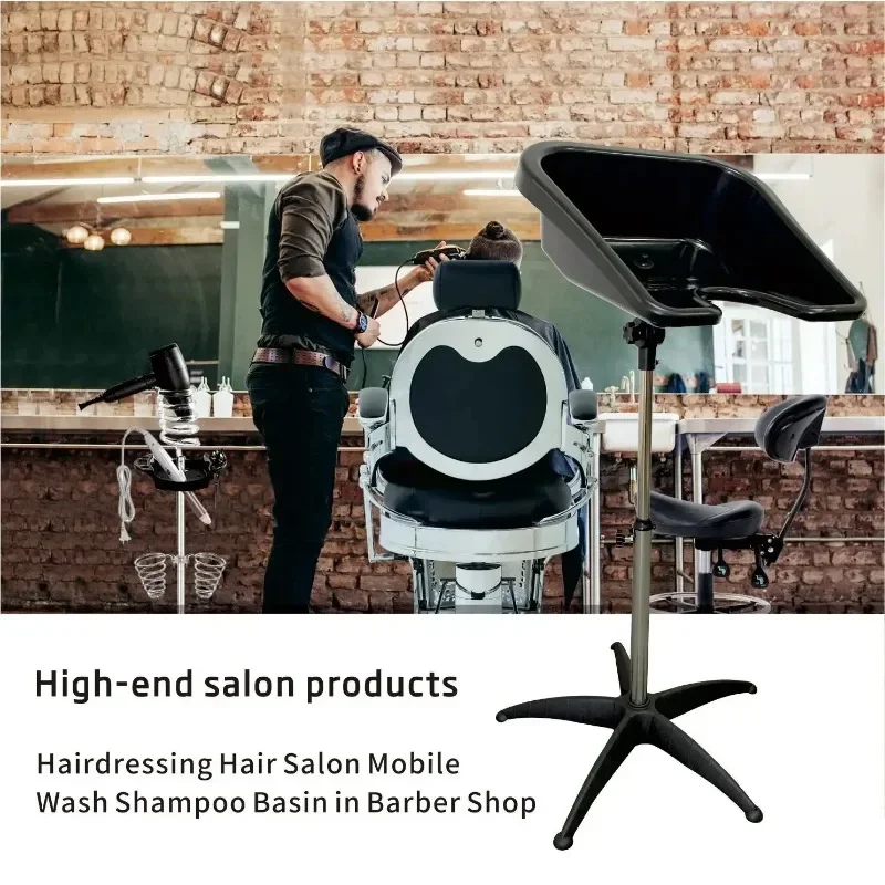 Hairdresser Barbershop Shampoo Bowl Mobile Shampoo Bowl Height Adjustable Hair Washing Sink Suitable Beauty Sedia Salon Home