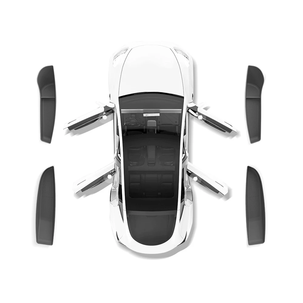 

Органайзер для хранения в дверях автомобиля Tesla Model 3 Highland 2024, передний и задний, из ТПЭ, аксессуары для интерьера