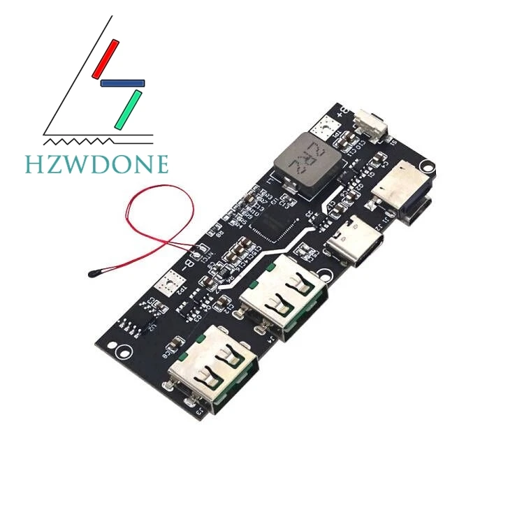 QC4.0 QC3.0 LED Dual USB 5V 4.5A 22.5W Micro/Type-C USB Mobile Power Bank 18650 Charging Module Temperature / Circuit Protection
