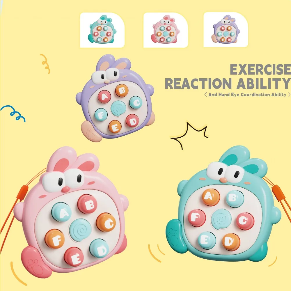 

Portable Stress Relieving Puzzle Toy Handheld Mini Whack Game Toys Colorful Durable Interactive Game Developmental Toy