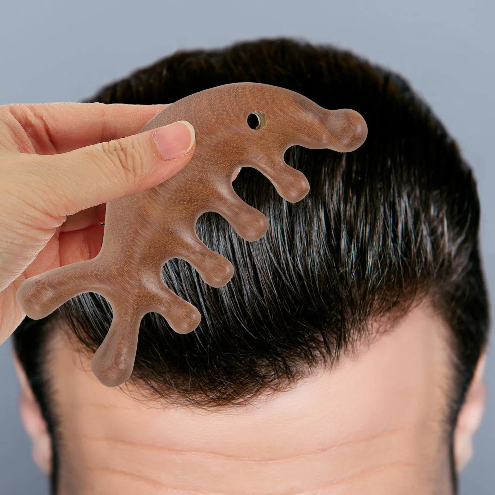 

Wooden Scalp Massage Comb Head Therapy Comb No Static Resin Hair Detangler Acupoint Massager Tool Curly Hair Pick Scalp Care