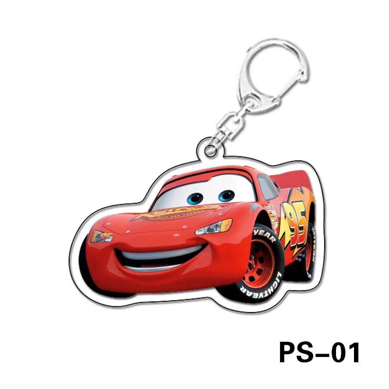 Lightning McQueen Cars anime peripheral cartoon acrylic keychain two-dimensional pendant cute bag gift accessories wholesale
