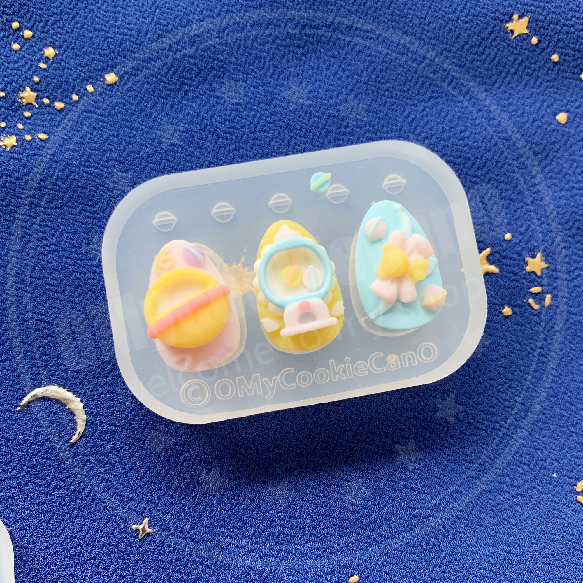 Shake Mold Gashapon Machine Transparent Silicone Nail Art Mold