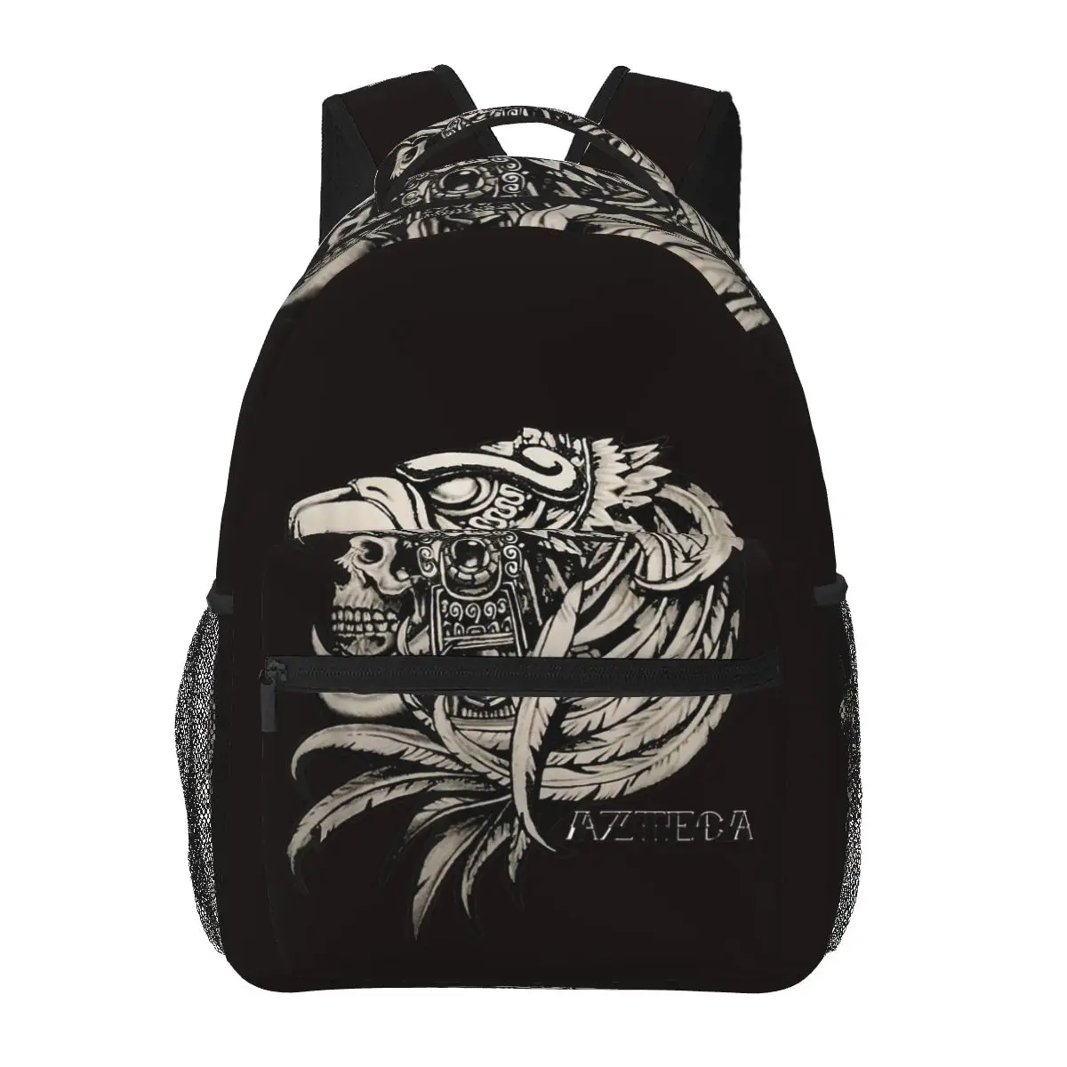 Aztec Skull Calabera Azteca Backpacks Boys Girls Bookbag Students School Bags  Laptop Rucksack Shoulder Bag Large Capacity