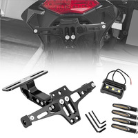 For Honda Hornet 900 600 CB600F CB 600F 1998-2014 Motorcycle Adjustable Rear Tail Tidy License Plate Holder Bracket LED Light