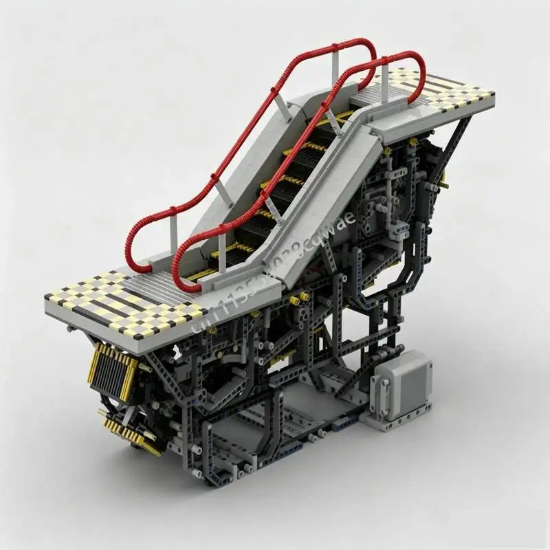 NEW 4519Parts Motorized Escalator MOC Building Blocks Model Custom DIY Assembly Creative Mechanical Toy Collection Display Gifts