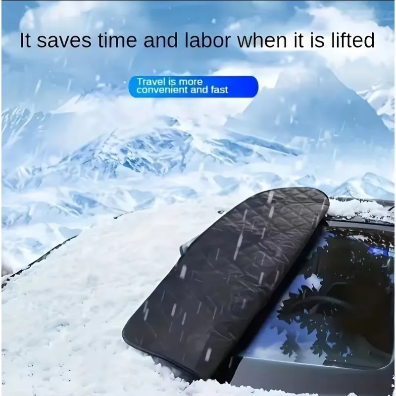 سميكة سيارة الآن ظلة غطاء الزجاج الأمامي مع 5/9 مغناطيس UV حماية مكافحة الثلوج ضوء الشمس للرياح الأمامية لبيجو 2008 #3