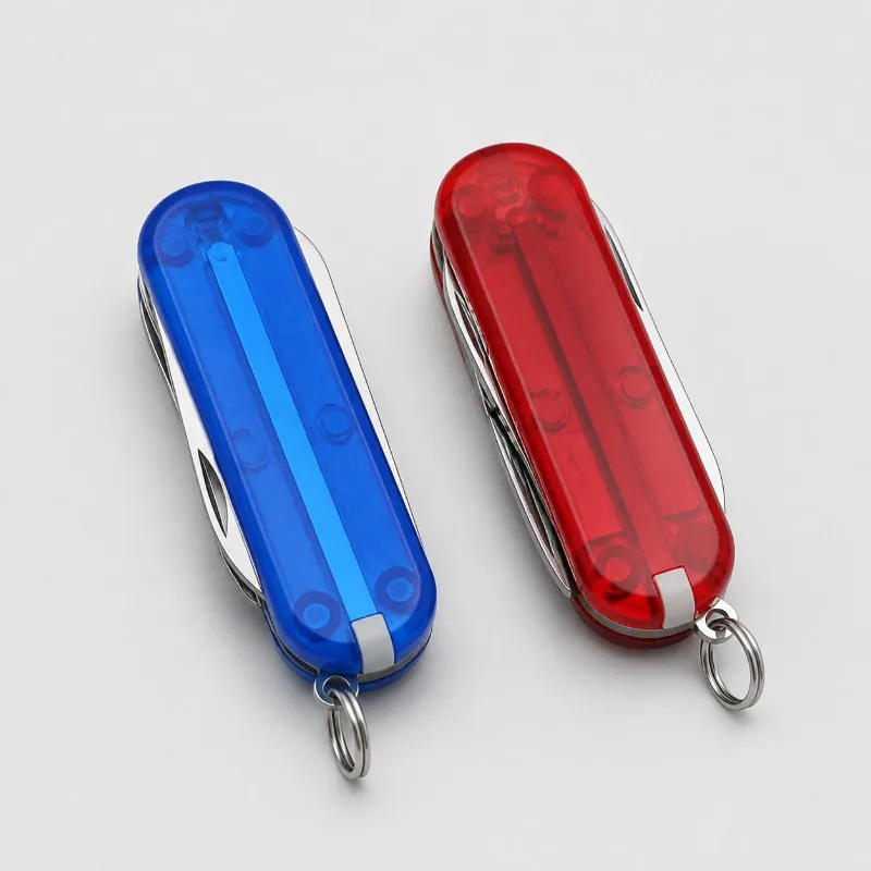 2 Pack Multicolor Mini Folding Multi Tool Portable Compact Outdoor Survival Emergency Utility Tool for Daily Box Opening