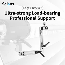 Selens Multifunctional Professional Support Edge L-bracket Stainless Steel Adjustable L-Stand Photography Props