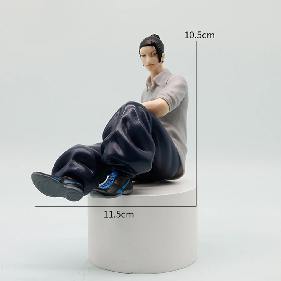 고죠 사토루 피규어 주술회전 게토 스구루 앉은 자세 액션 피규어 감옥 영역 애니메이션 모델 PVC 장식품 장난감