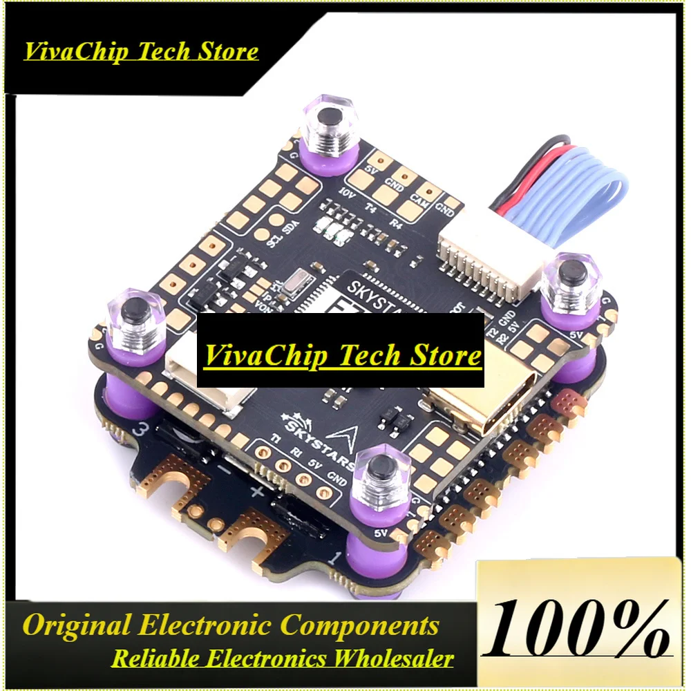 VivaSSkystars F7HD PRO3 Flight Controller OSD KO45/KO60 45A/60A 128K Blheli_32 3-6S ESC Stack 30.5mm FPV Racing Drone Quadcopt