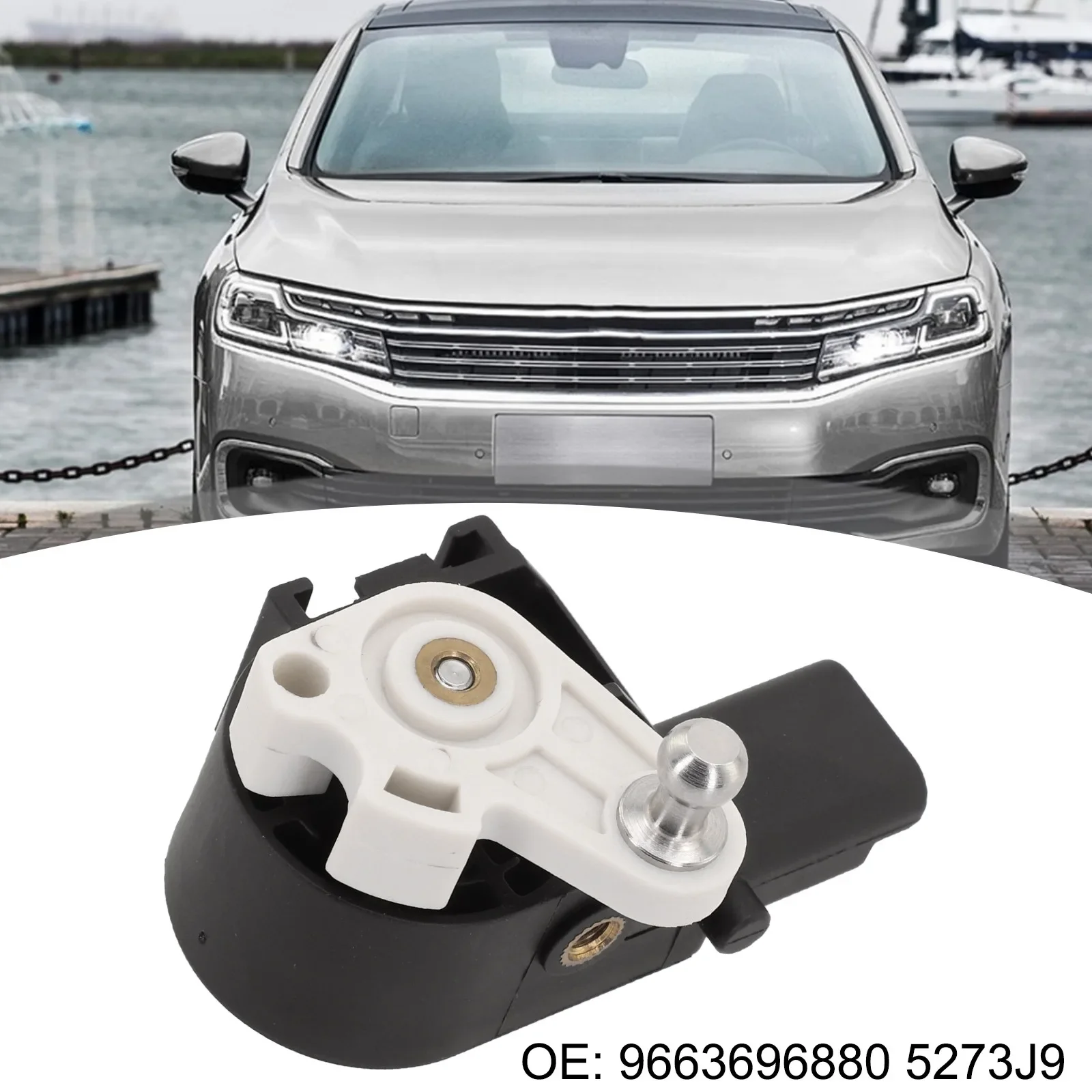 

Car Maintenance 5273J9 Sensor Car Level Sensor Non-deformation Replacement Installation White-black Color For 508