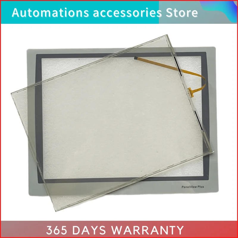 

Touch Panel Screen Glass Digitizer for PanelView Plus 7 2711P-T15C22D9P-B Touchscreen With Front Overlay Protective Film