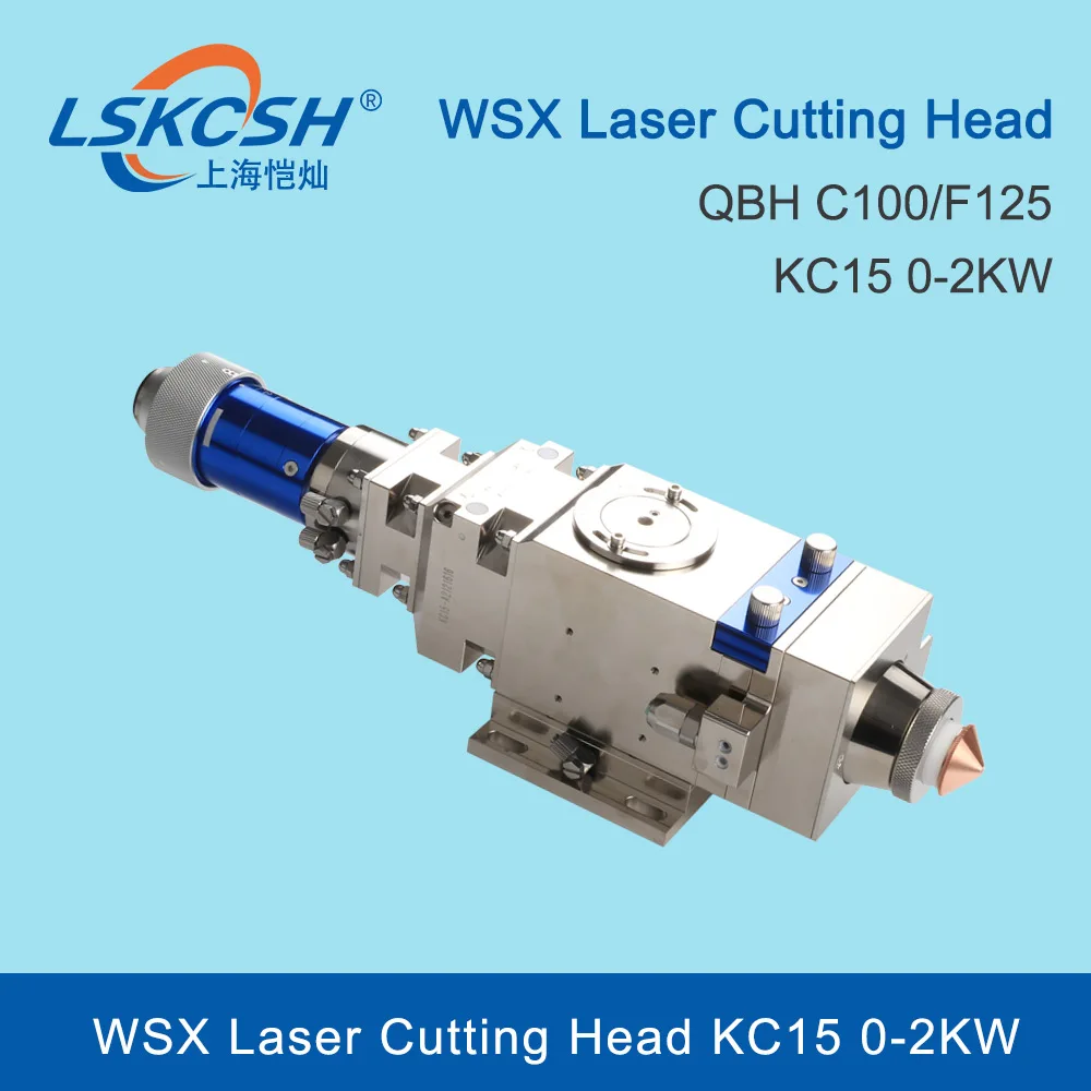 WSX High Quality Fiber Laser Manual Focusing Cut Head  KC15 QBH C100 F125  Lazer Cutting Machine