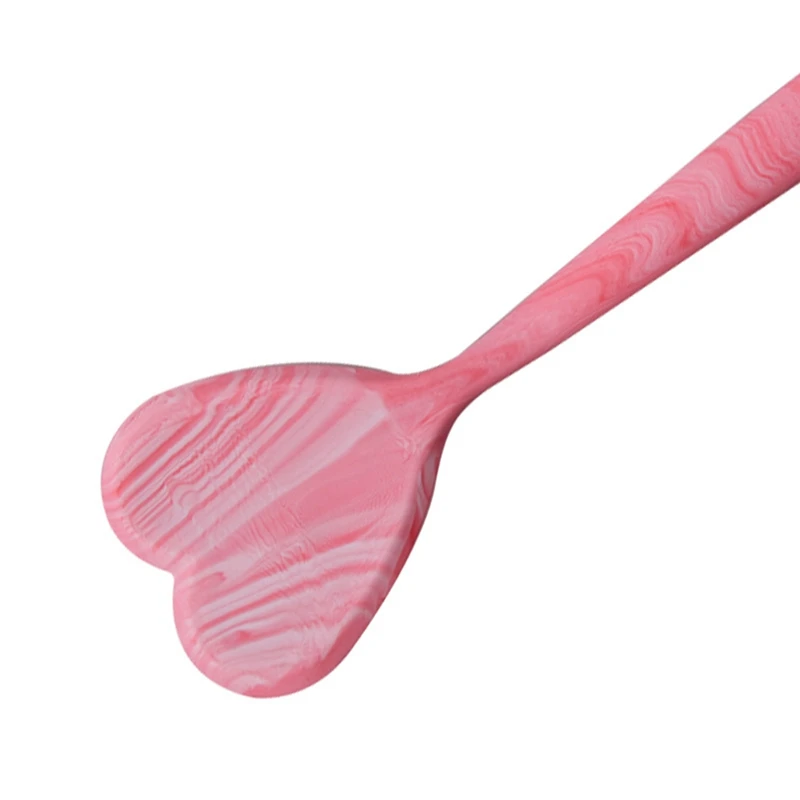 Silicone Heart-Shaped Spatula Pan Kitchen Stir-Fry Spatula Cooking Utensil Turners Fried Steak Shovel Kitchen Tool