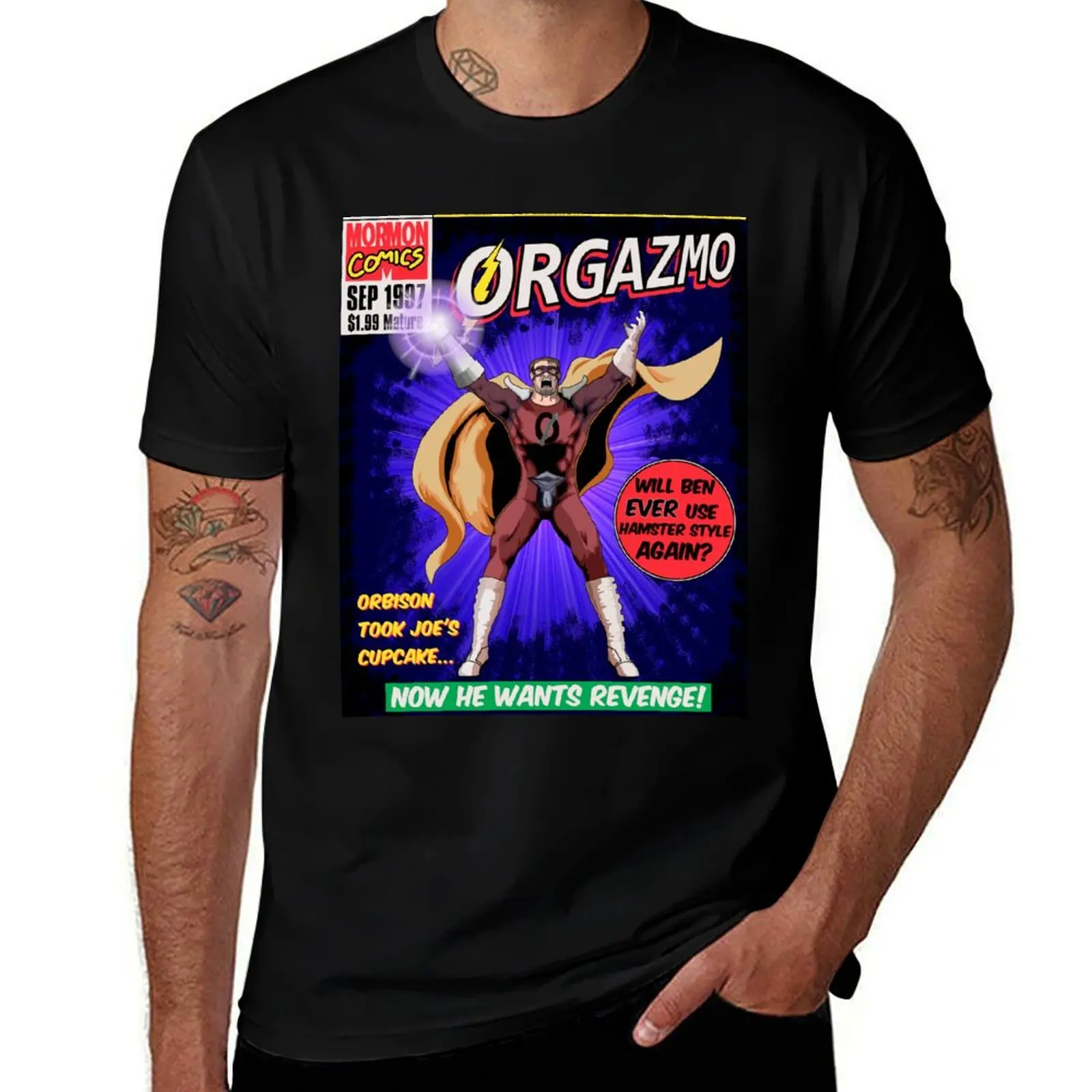 Orgazmo Lost His Cupcake T-Shirt Basic Solid Color Short Sleeve Cotton Top T-Shirt