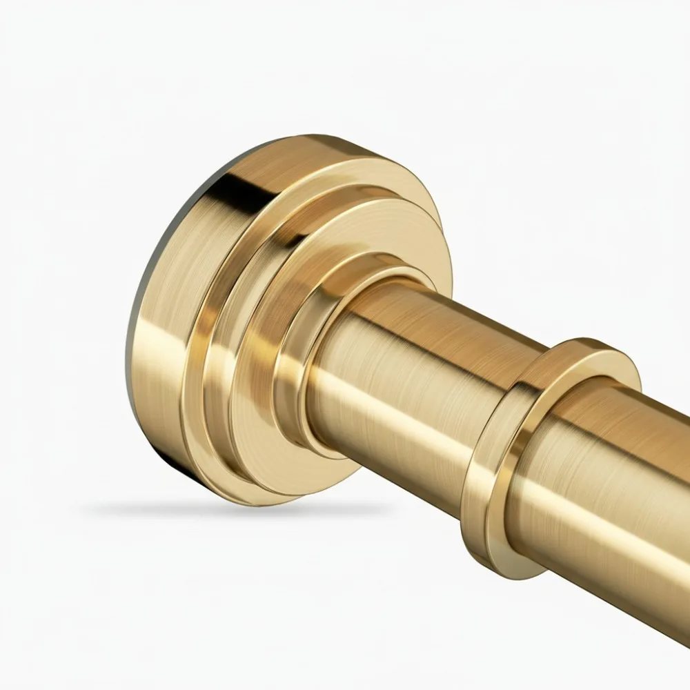 

Adjustable Spring Tension Shower Curtain Rod 36-98 Inch Rustproof Non-Slip No Drill Bathroom Window Patio