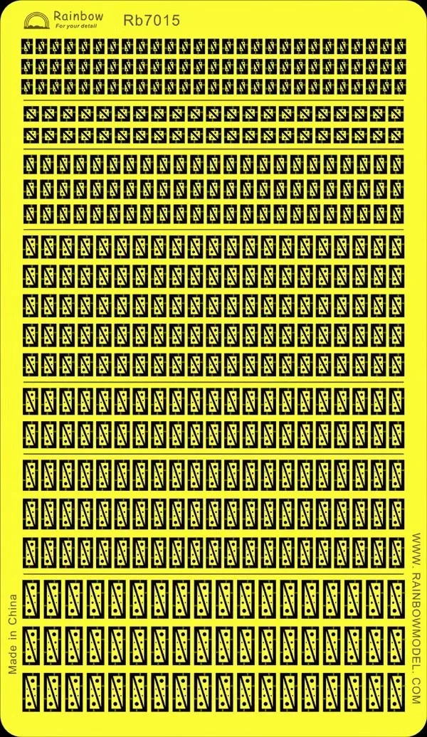 Rainbow PE 1/700 Triangular perforated plat RB7015