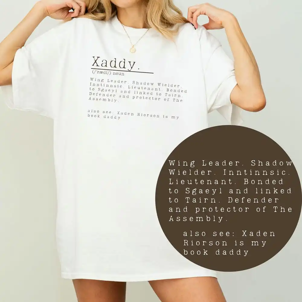 Retro Xaden Riorson Xaden Fourth Wing Shirt Rebecca Yarros Apparel Unisex Tee Cotton Shirt Fantasy Apparel Y2K Top Streetwear